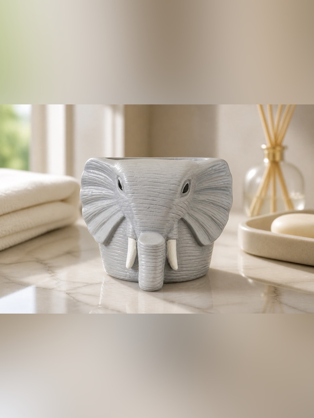 Ceramic Elephant Planter Pot